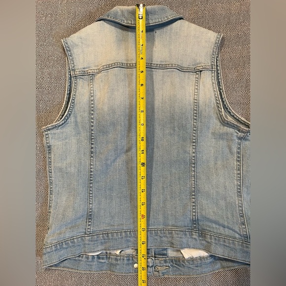 GAP Faded Blue Denim Vest XS - Picture 7 of 7